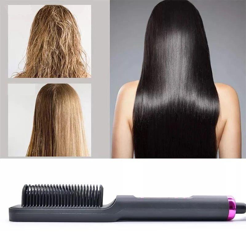 Escova mágica 5 em 1 - Alisa, Seca, Hidrata, Modela e Anti-Frizz - Galeria desconto 