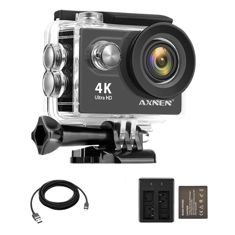 Câmera de Ação Profissional Portátil 4K Ultra HD 60FPS - Estilo Go Pro - Galeria desconto 