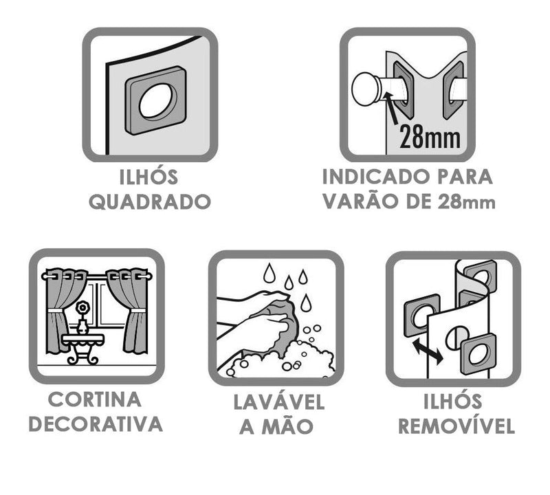 Cortina para Cozinha de Voil com Forro de Microfibra - Conforto e Beleza para o Seu Ambiente - Galeria desconto 