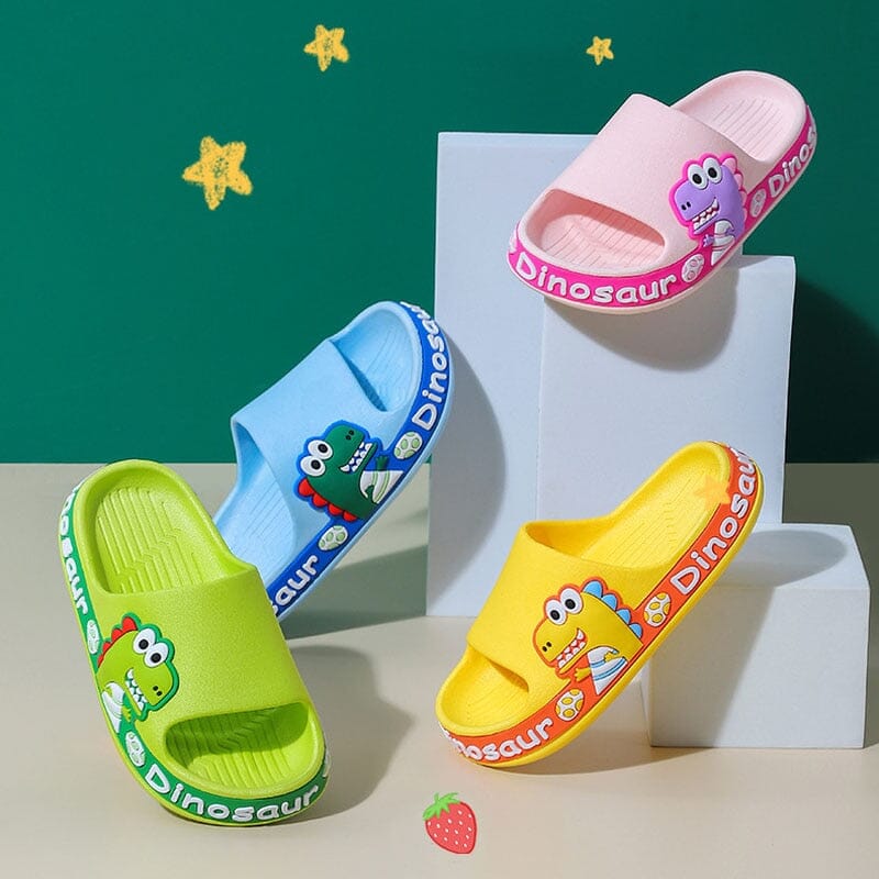 Chinelo Infantil Anti-Derrapante Dino Crocks - Galeria desconto 