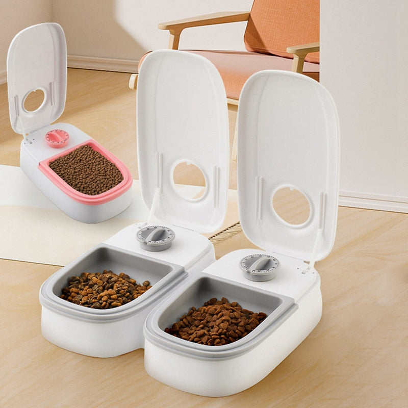 Dispenser de Comida Automático Inteligente | Para Cães e Gatos - Galeria desconto 