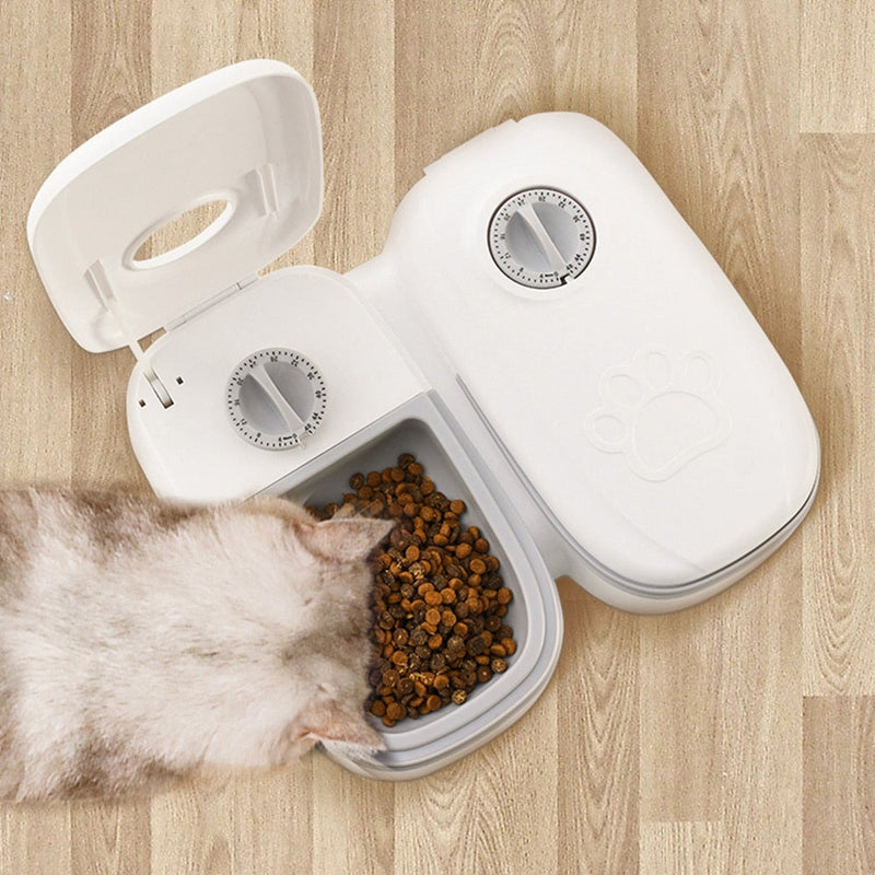 Dispenser de Comida Automático Inteligente | Para Cães e Gatos - Galeria desconto 