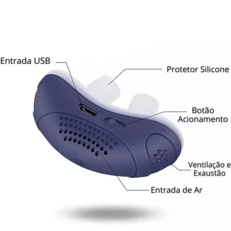 Anti Ronco Elétrico Mini Cpap - Aprovado pelos especialistas da CHEGA DE RONCO. - Galeria desconto 