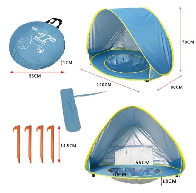 Barraca Bebê com Proteção UV - Tenda Kids - Galeria desconto 