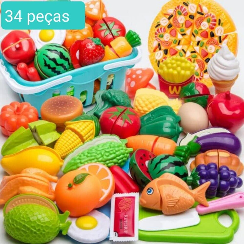 Conjunto de Comidas - Brinquedo de comidinhas divertidas para sua criança - Galeria desconto 