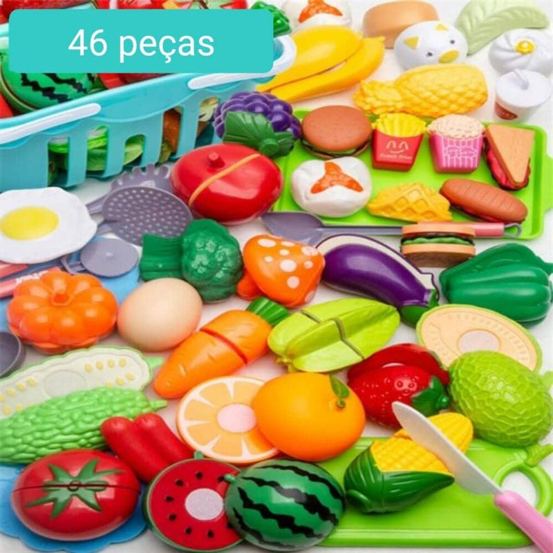 Conjunto de Comidas - Brinquedo de comidinhas divertidas para sua criança - Galeria desconto 