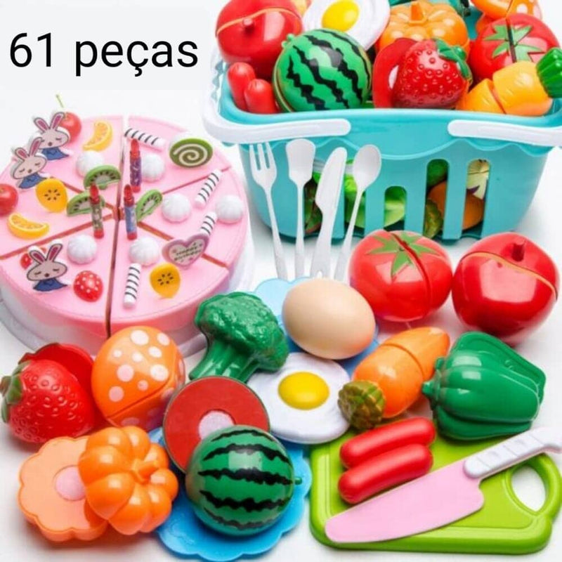 Conjunto de Comidas - Brinquedo de comidinhas divertidas para sua criança - Galeria desconto 