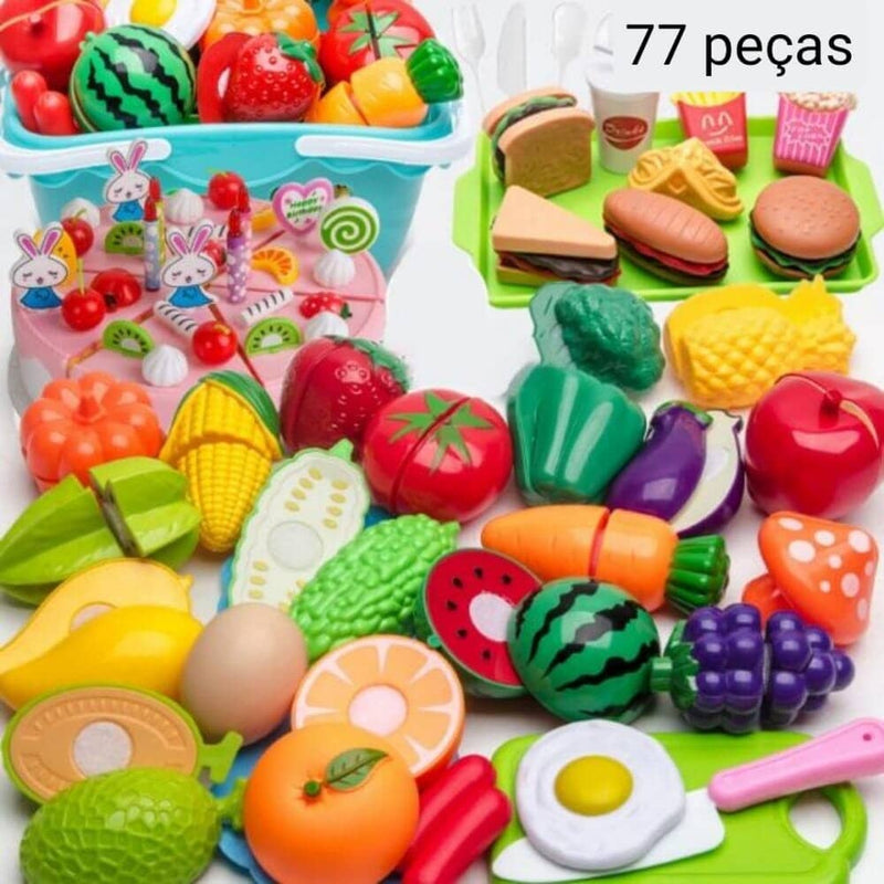 Conjunto de Comidas - Brinquedo de comidinhas divertidas para sua criança - Galeria desconto 